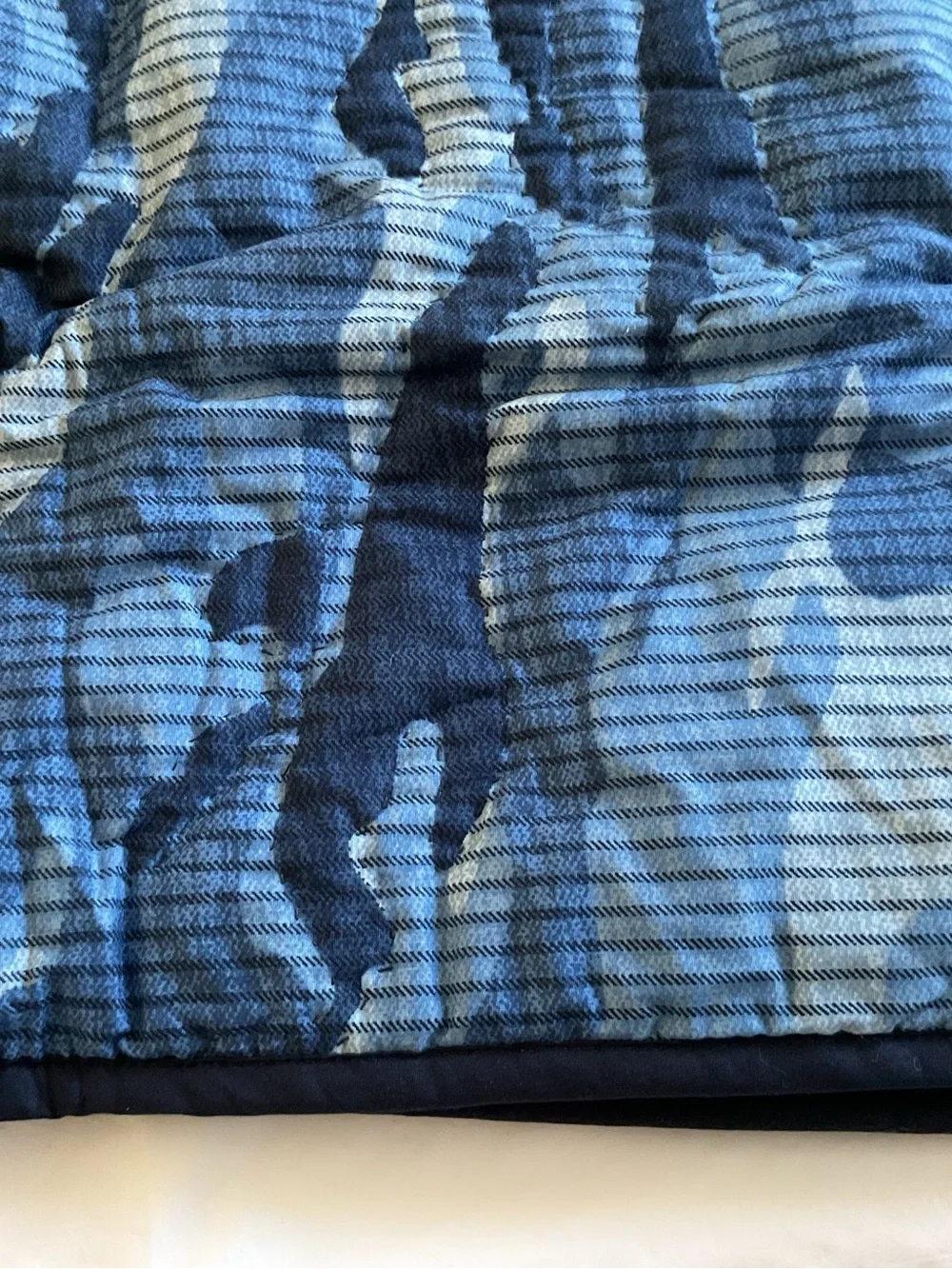 Pottery Barn Teen PB Camo Euro Sham Navy 5% Organic Cotton  NEW W/ Tags